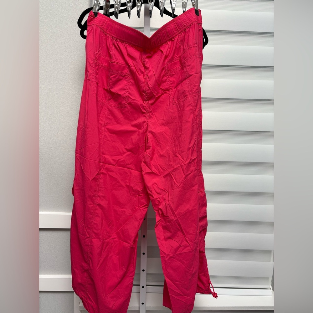 NWT Anthropologie Daily Practice Base Jump Parachute Pants Size XLP - Picture 2 of 11